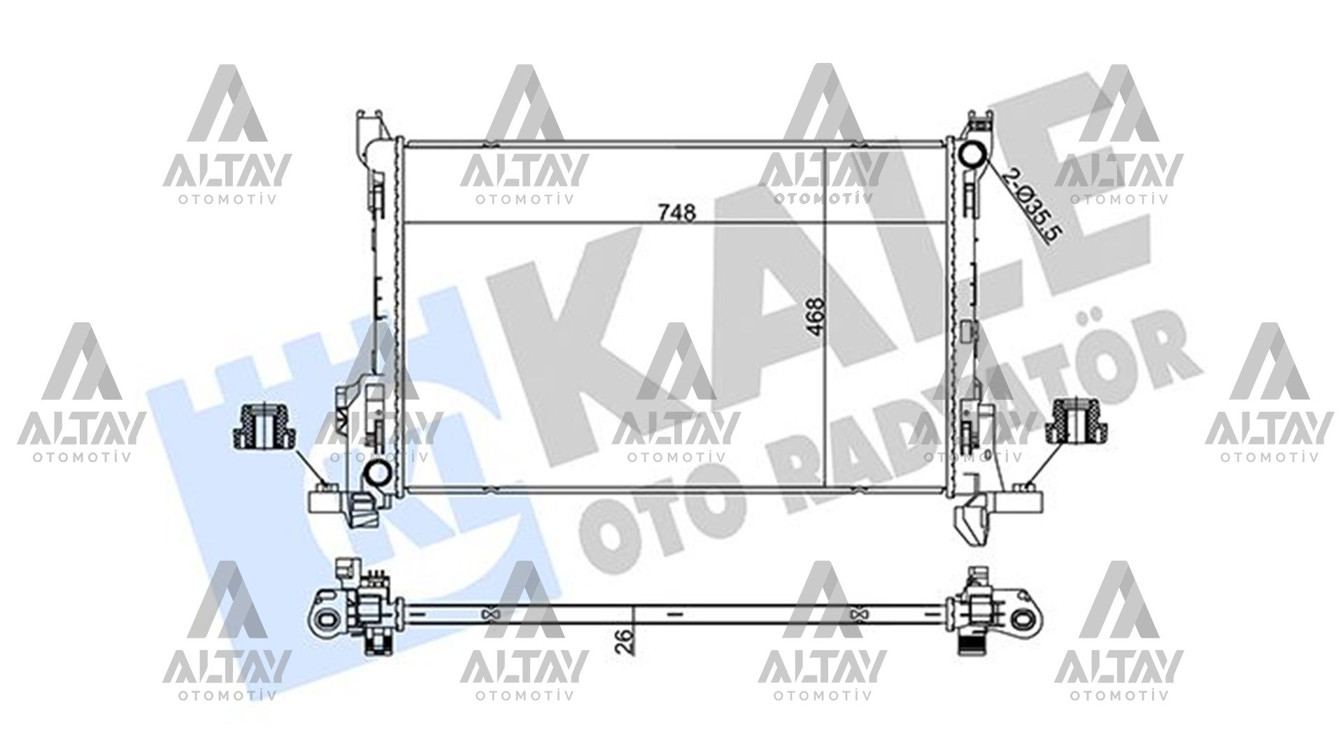 Renault Trafic Su Radyatörü Radyatör Su Iıı OEM 214103569R